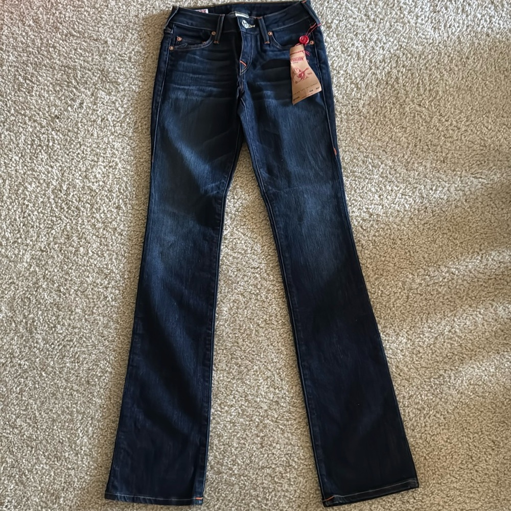True Religion Women's Dark Blue Jeans